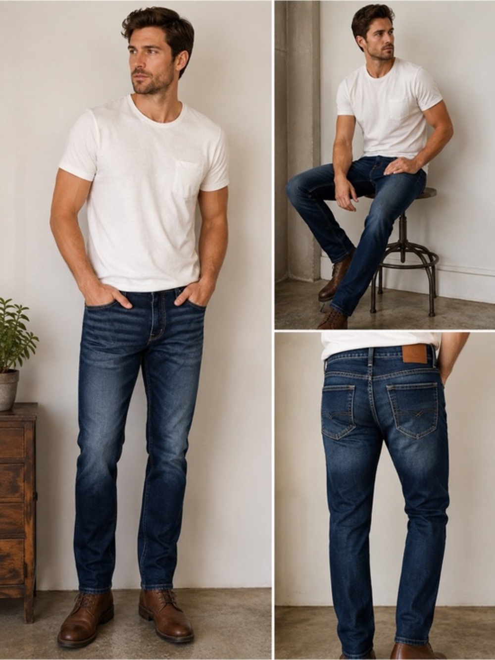 Departwest Trouper Dark Performance‎ Stretch Jeans 31x32 Slim Straight Blokecore